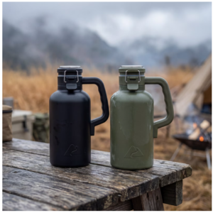 Ozark Trail 48oz Stainless Steel Insulated Growler, Leak-Proof Travel Bottle, Black