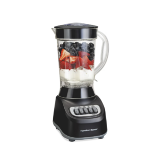 Hamilton Beach Smoothie Blender, 48 oz BPA-Free Jar 650 W 12-Function Countertop Blender for Kitchen, Black
